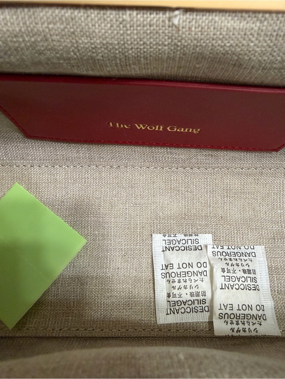 The Wolf Gang Red and Beige Shoulder Bag.NWT - Picture 11 of 14